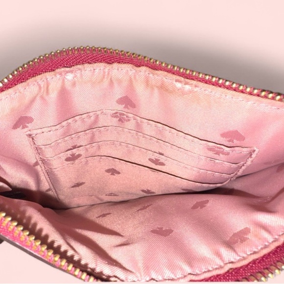 KATE SPADE Shore Street Heart Stripe Tini Clutch with Wrist Strap - Picture 9 of 9